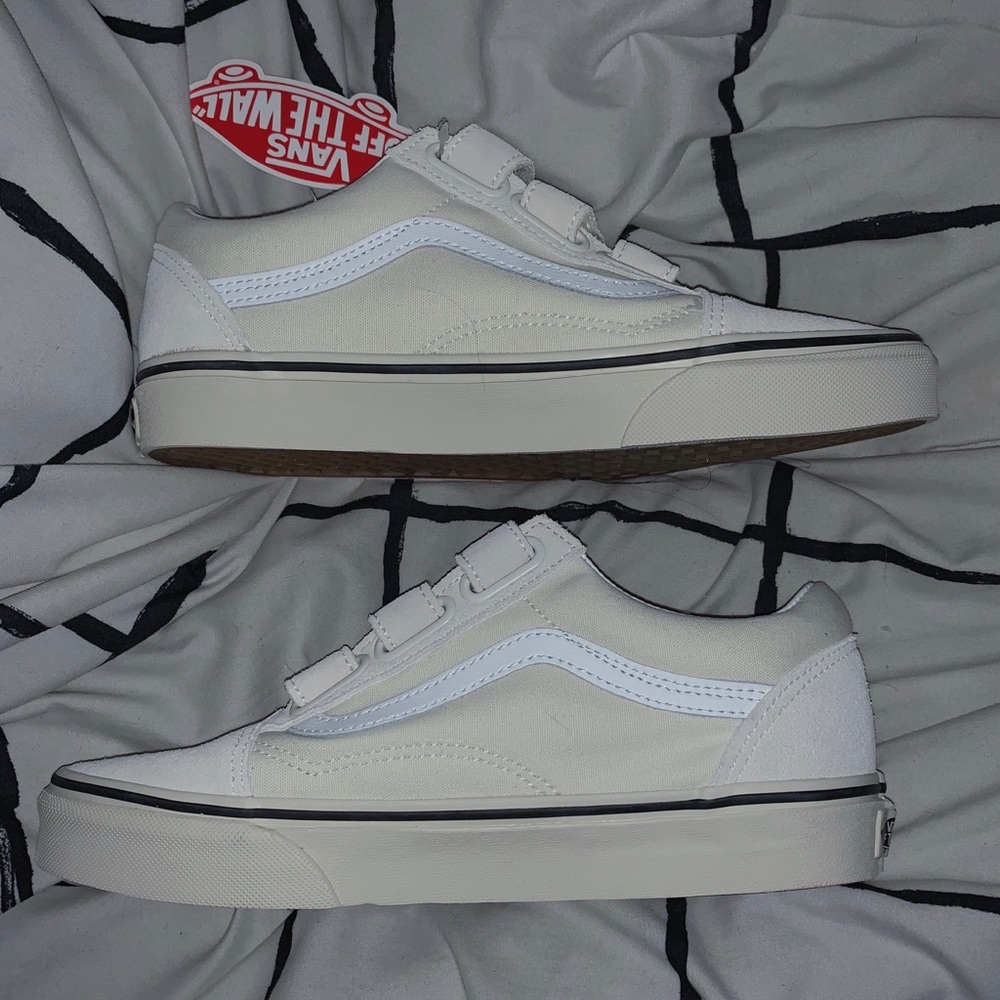 OLD SCHOOL VELCRO VANS (ivory)